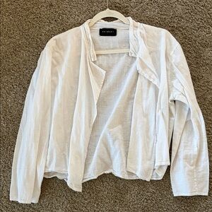 Annimar Lightweight White Open Front Cardigan